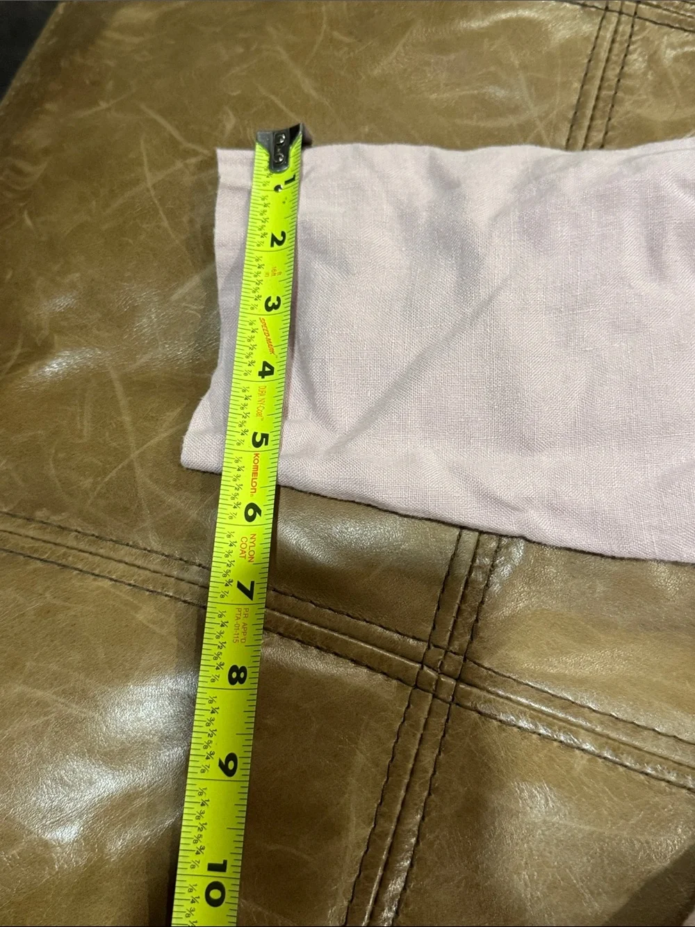 notPERFECTLINEN Pale Pink High-Low Relaxed Linen-Blend Tunic S/M - Picture 6 of 9